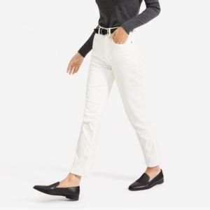 Everlane Straight Leg White Jeans Size 27